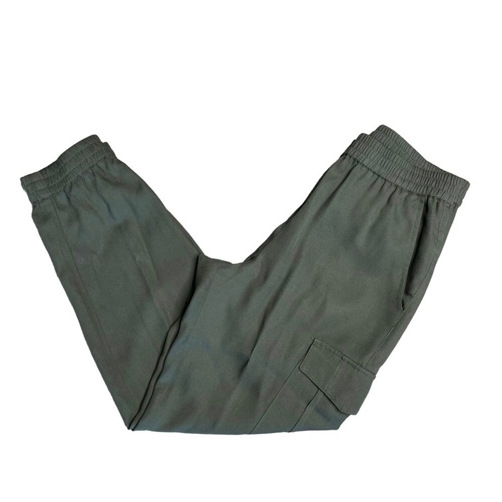 BCBGMAXAZRIA Dark Olive Green Cian Cargo Jogger Pants Women’s Size XS - Picture 2 of 13